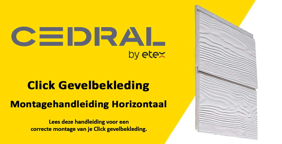 Cedral Click Montagehandleiding Horizontaal