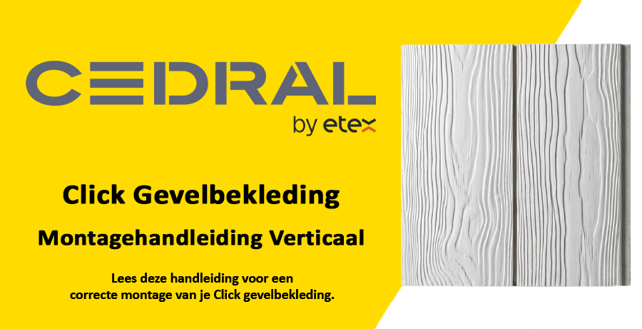 Cedral Click Montagehandleiding Verticaal