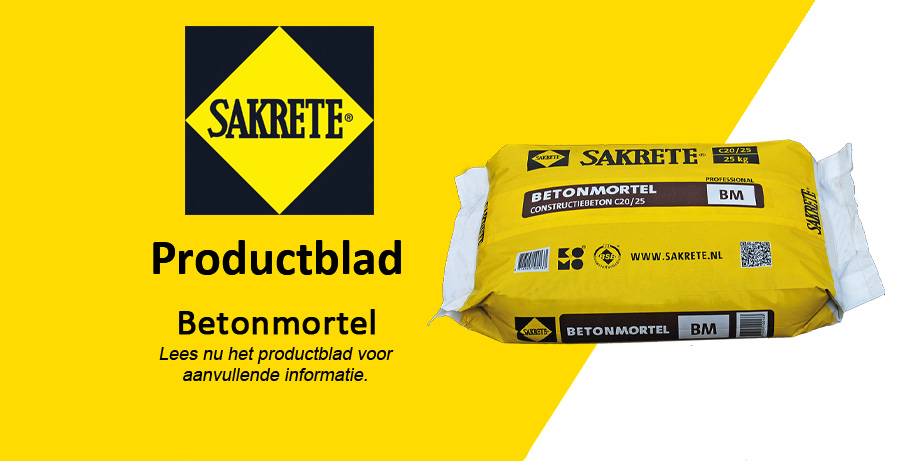 Sakrete Betonmortel Productblad