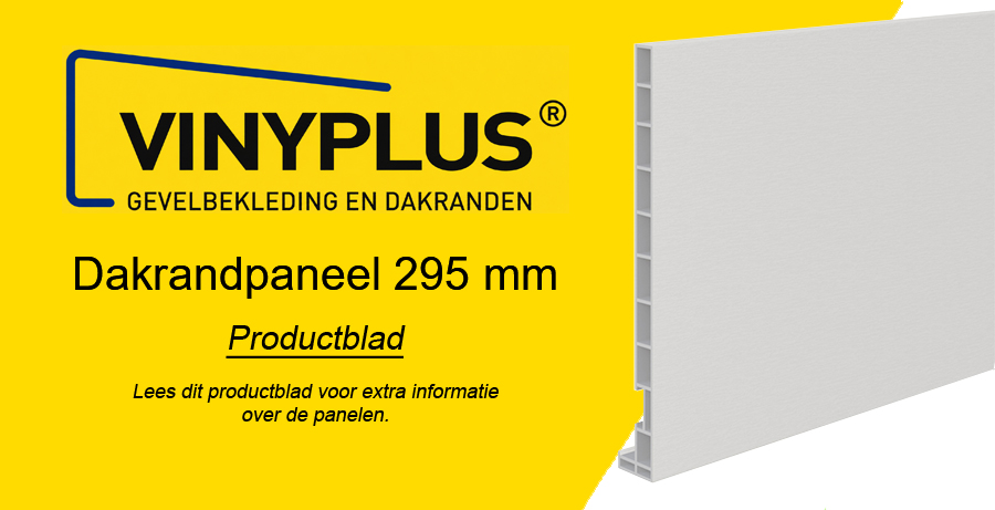 VinyPlus Dakrandpaneel 295 mm Productblad