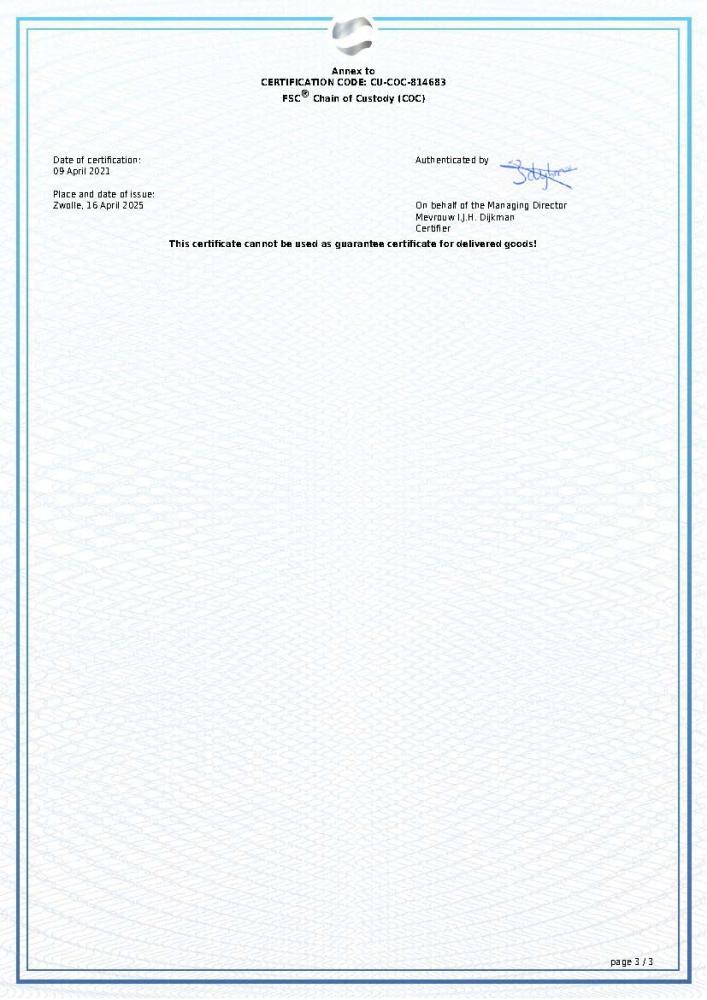 FSC certificaat 3