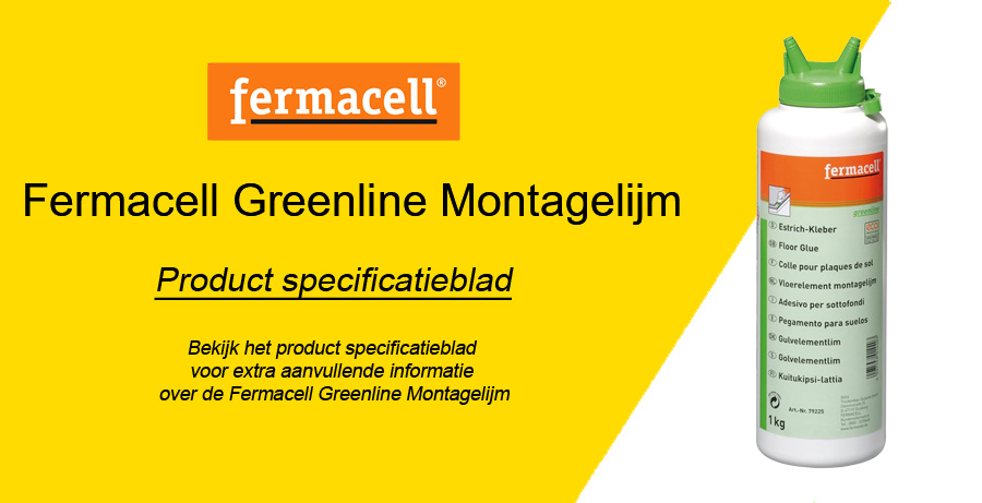 Fermacell Greenline Vloerelement Montagelijm Productblad