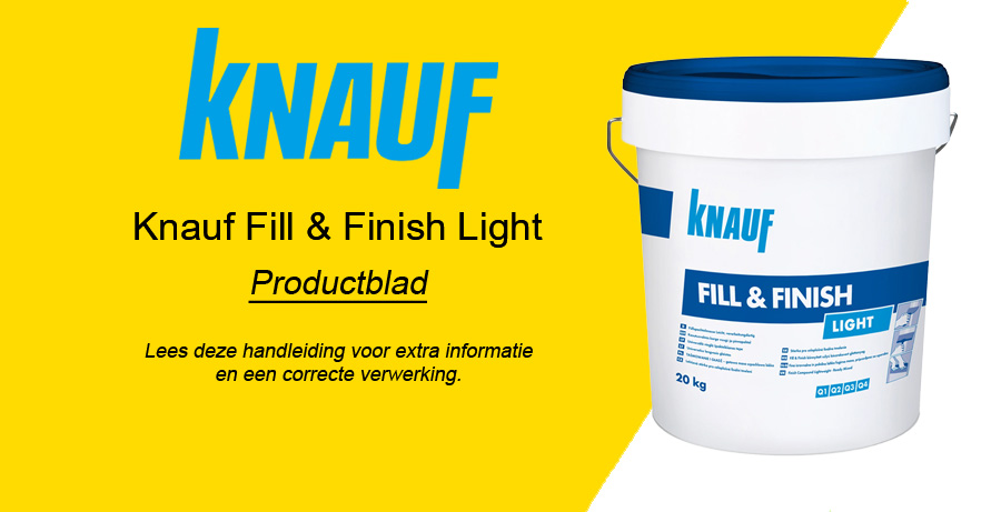 Knauf Fill & Finish Light Productblad