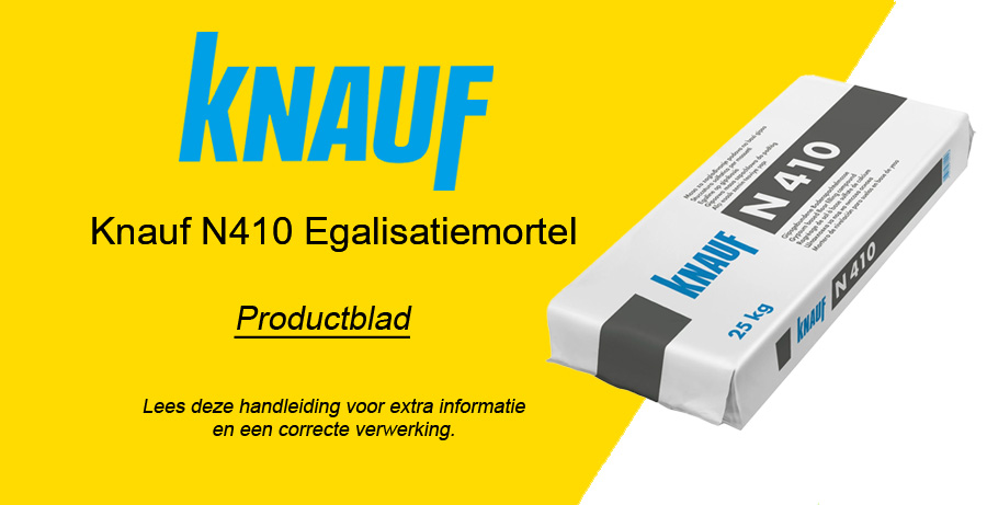 Knauf N410 Egalisatiemortel