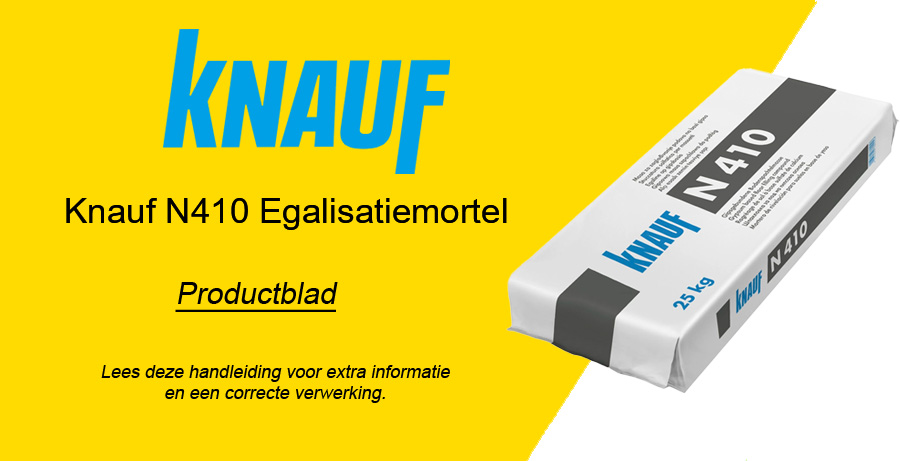 Knauf N410 Egalisatiemortel Productblad