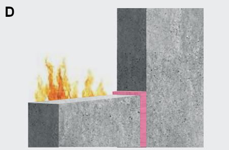 Dubbelzijdige voeg met Bostik FP 403 Fireseal Hybrid in combinatie met Bostik Rugvulling