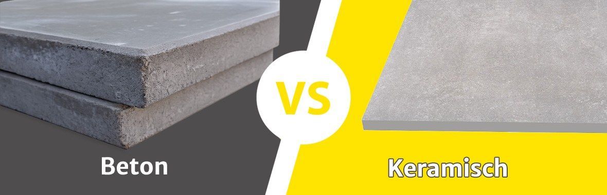 Beton of keramische tegels