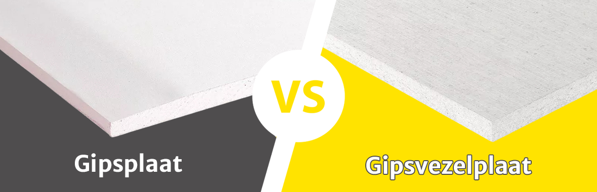 Een productvergelijking: gipsplaat of gipsvezelplaat?