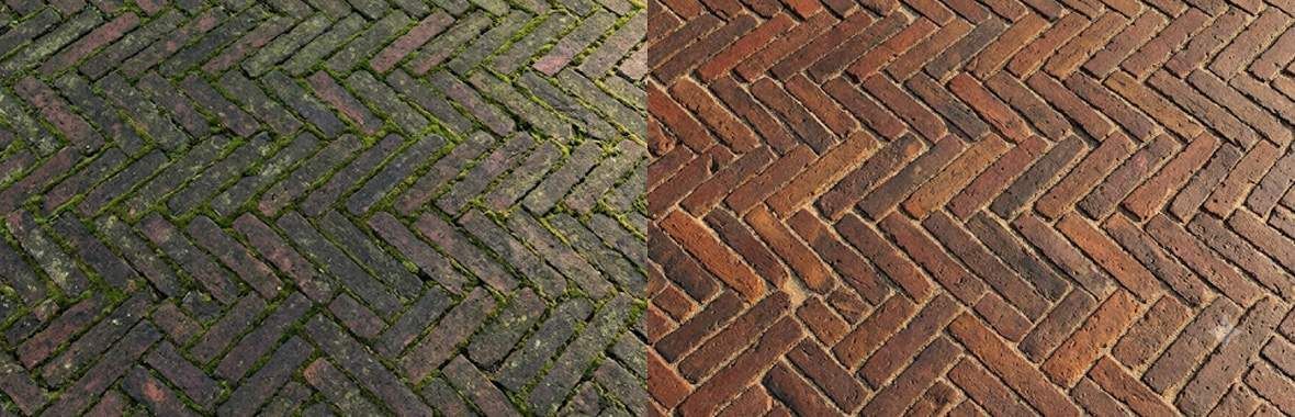 Gebakken klinkers schoonmaken