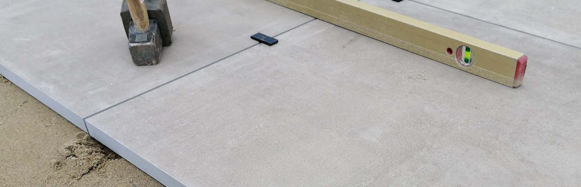 Keramische tegels 3 cm dik leggen