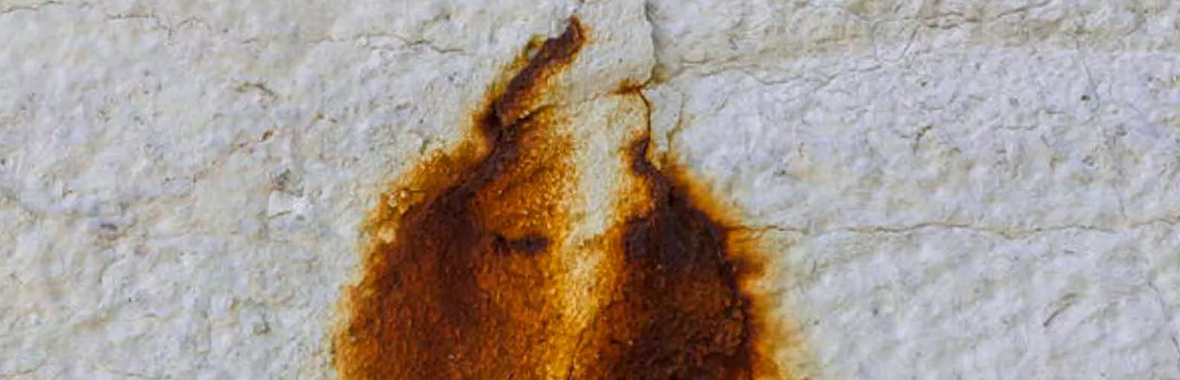 Oerplekken op betontegels