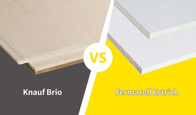 Welk vloerelement kiezen: Knauf Brio of Fermacell Estrich?