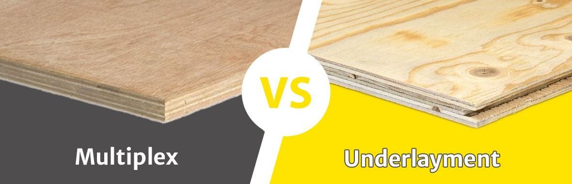 Wat is het verschil tussen multiplex en underlayment?