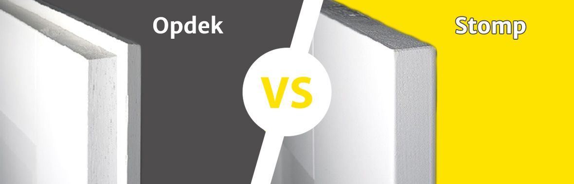 Wat is het verschil tussen opdek en stomp?