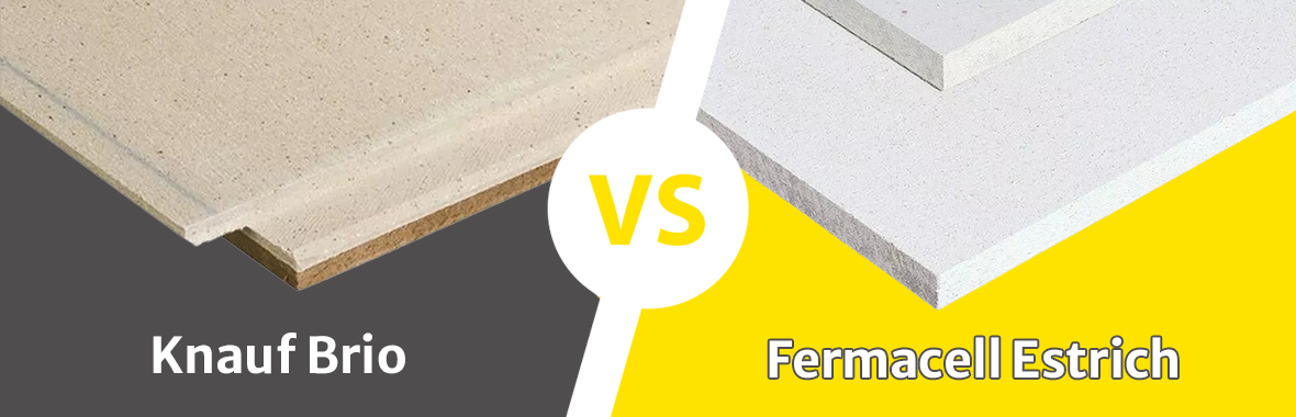 Welk vloerelement kiezen: Knauf Brio of Fermacell Estrich?