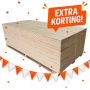Elliottis Pine Underlayment Halve Plaat Palletvoordeel - 18 mm - 2440x600 Mes en Groef Nieuw WK