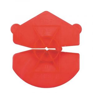 GB Kunststof Isolatie Clip 3,6-4,5 mm oranje/rood