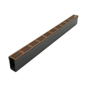 Aco Slimline Watergoot 100 cm - Inclusief Cortenstaal Rooster