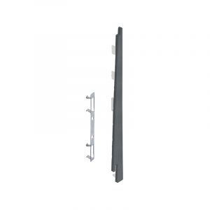 Keralit Eindkap rechts voor potdeksel 177 mm Basaltgrijs - Inclusief Connector