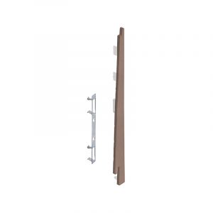 Keralit Eindkap rechts voor potdeksel 177 mm Bruingrijs (classic colours) (bestelnr. 2875)