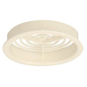 Florence Buitenplafond Ventilatierooster Crème Ø 66 mm