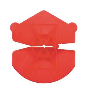 GB Kunststof Isolatie Clip 3,6-4,5 mm oranje/rood - Doos à 200 stuks