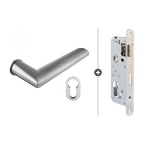 Skantrae Hang- en Sluitwerkpakket Plano - Cilinderslot - Mat Chroom (821)
