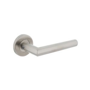 Intersteel Deurkruk 1272 Hoek 90° op Rozet - RVS