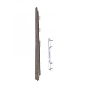 Keralit Eindkap links voor potdeksel 177 mm Taupe Eiken (modern eiken) (bestelnr. 2874)