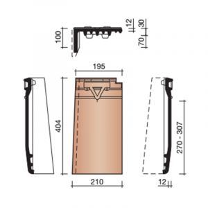 Koramic Datura Gevelpan Links (7080)