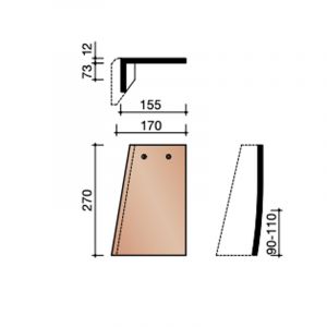 Koramic Leipan 301 Gevelpan Links (7080)