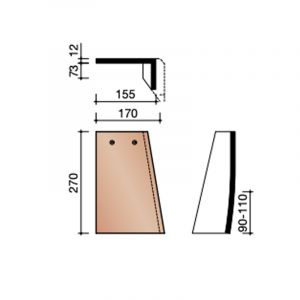 Koramic Leipan 301 Gevelpan Rechts (7090)