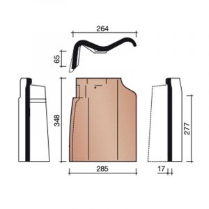 Koramic Oude Holle 451 Gevelpan Links (7080)