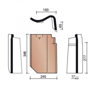 Koramic Oude Holle 451 Gevelpan Rechts (7090)