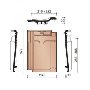 Koramic VHV Vario Ventilatiepan 