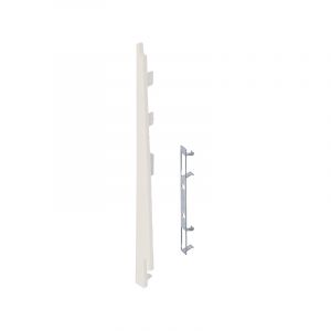 Keralit Eindkap links voor potdeksel 177 mm Snowwhite  (pure colours) (bestelnr. 2874)