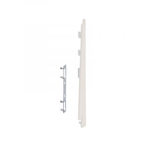 Keralit Eindkap rechts voor potdeksel 177 mm Snowwhite  (pure colours) (bestelnr. 2875)