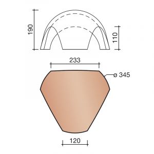 Koramic Vorstenhoed 5320 - Natuurrood (600)