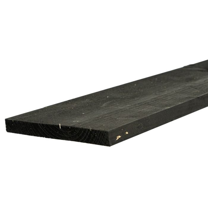 Vuren Vlotdeel Verduurzaamd Zwart 25x275 mm HR Vuren Vlotdeel Verduurzaamd Zwart 25x275 mm HR