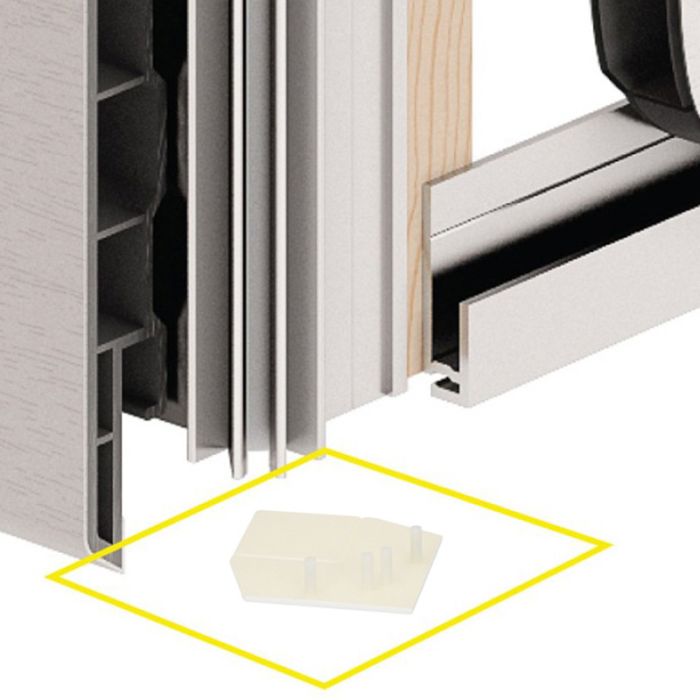 Keralit Eindkap voor Hoekprofiel 46x46 mm (bestelnr. 2822) Keralit Eindkap voor Hoekprofiel 46x46 mm (bestelnr. 2822)