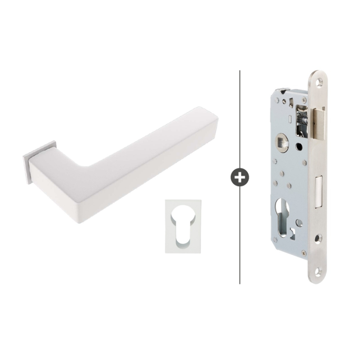 Skantrae Hang- en Sluitwerkpakket Squared 20 Minimal - Cilinderslot - Wit (834) Skantrae Hang- en Sluitwerkpakket Squared 20 Minimal - Cilinderslot - Wit (834)