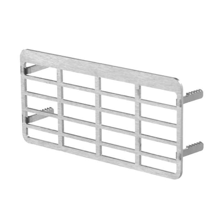 RVS Voorzetrooster tbv Vloerventilatiekoker RVS Voorzetrooster tbv Vloerventilatiekoker