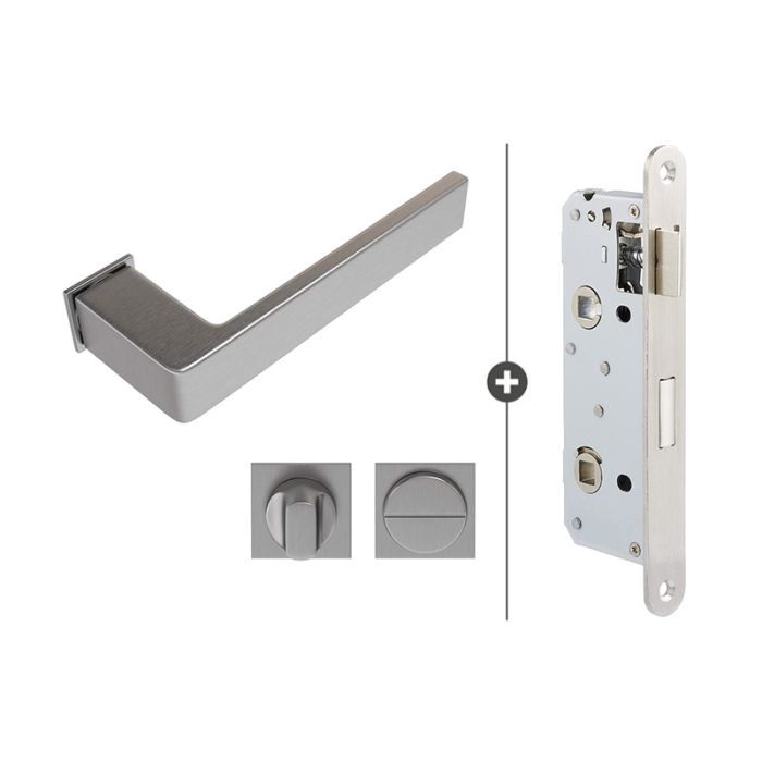 Skantrae Hang- en Sluitwerkpakket Squared 18 Minimal - Vrij- en Bezetslot - RVS Skantrae Hang- en Sluitwerkpakket Squared 18 Minimal - Vrij- en Bezetslot - RVS