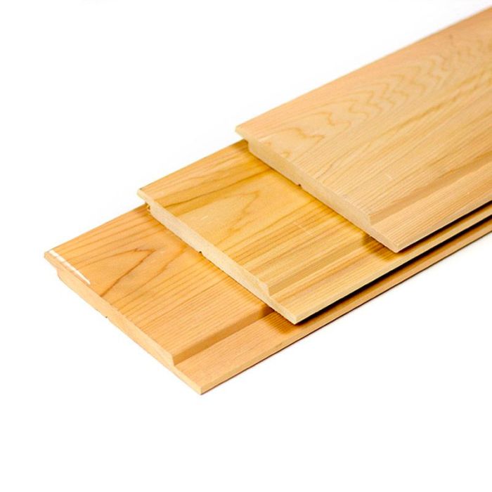 Channelsiding Western Red Cedar Volhout 18 x 175 mm