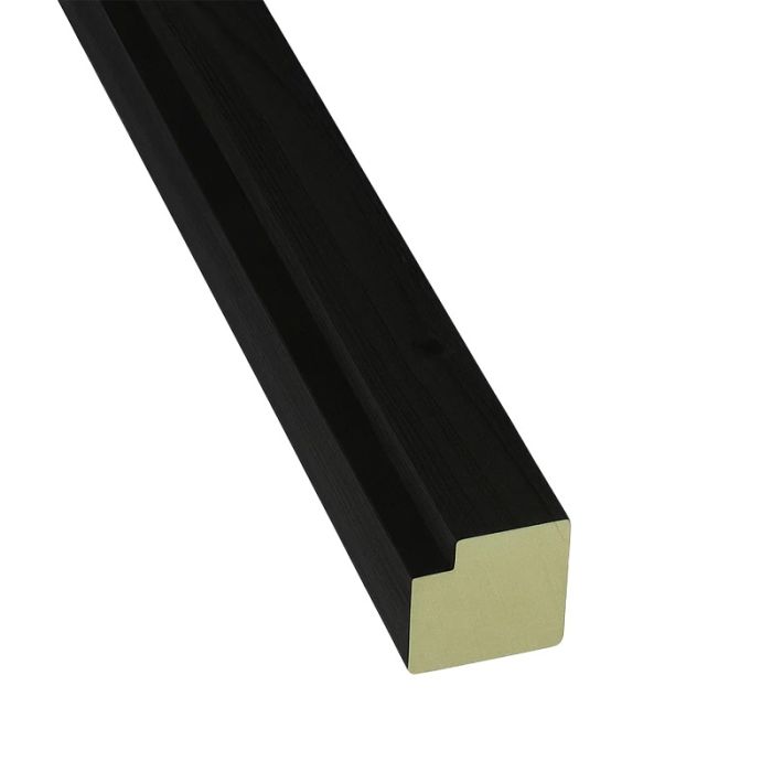 Exclusive Decor Hoek- en Koplat 22×22 mm - 305 cm (RAL 9005) HR