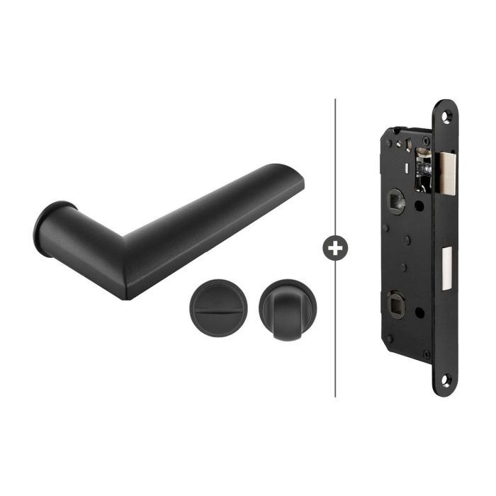 Skantrae Hang- en Sluitwerkpakket Plano - Vrij- en Bezetslot - Mat Zwart (842) Skantrae Hang- en Sluitwerkpakket Plano - Vrij- en Bezetslot - Mat Zwart (842)
