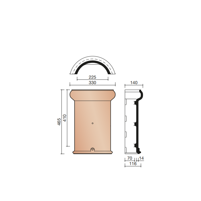 Koramic Halfronde Vorst Standard Mulden Koramic Halfronde Vorst Standard Mulden