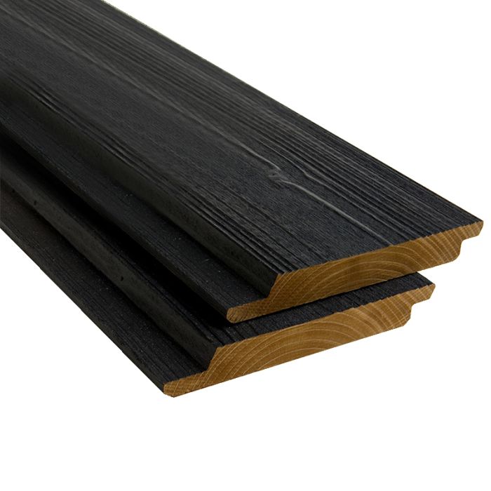 ModiWood Colour Fins Rabat Zwart 18x141