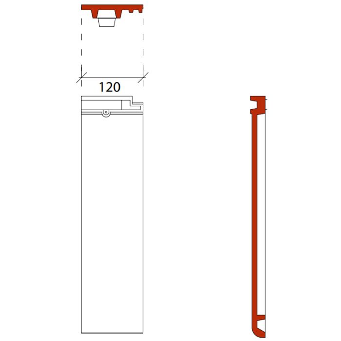 Monier Tuile Plat Halve Linker Eindpan Monier Tuile Plat Halve Linker Eindpan