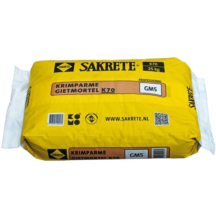 Sakrete Gietmortel GM5 - 25 kg Hoofdafbeelding